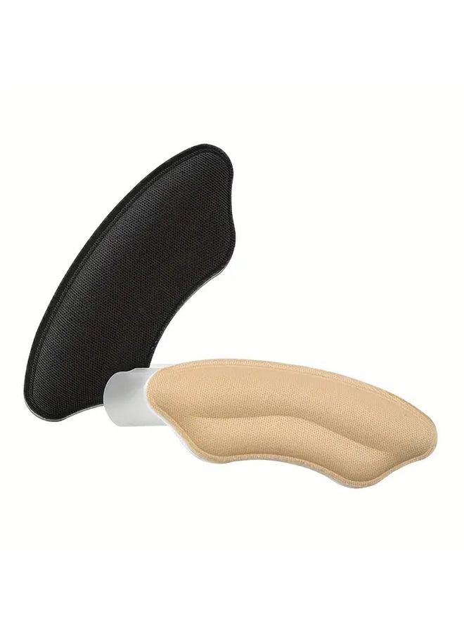 Light Beige Artificial Leather Heel Cushions Non Slip Reusable Shoe Fit Comfort for Men Women - Image 5