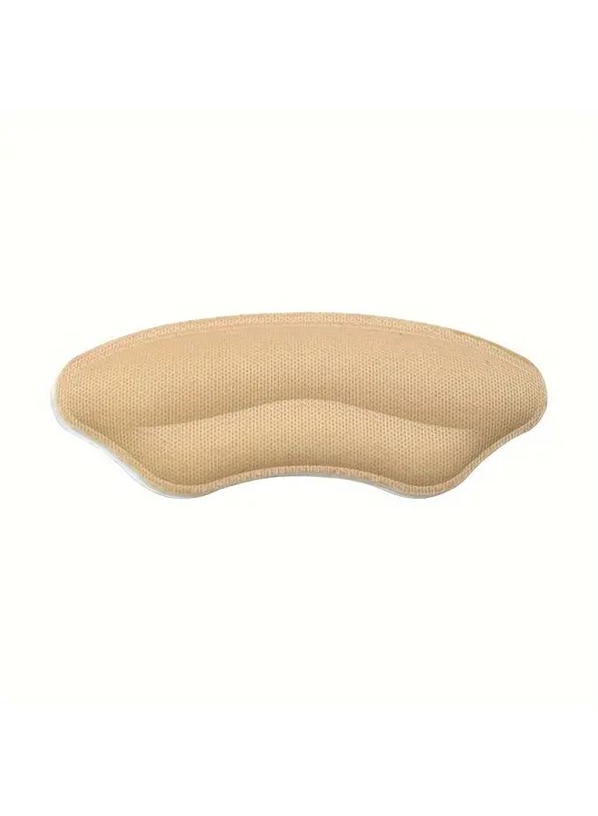 Light Beige Artificial Leather Heel Cushions Non Slip Reusable Shoe Fit Comfort for Men Women - Image 3