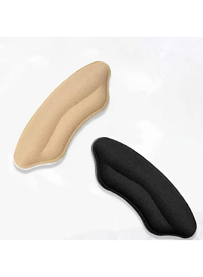 Light Beige Artificial Leather Heel Cushions Non Slip Reusable Shoe Fit Comfort for Men Women - Image 2