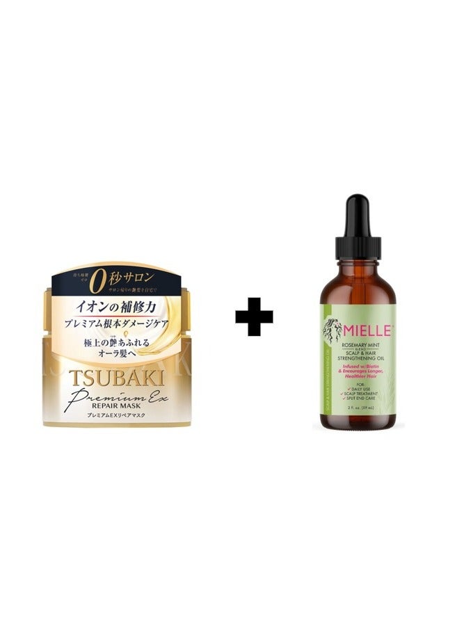 Shiseido Tsubaki Premium Ex Prepair Hair Mask + Rosemary Mint Scalp And Hair