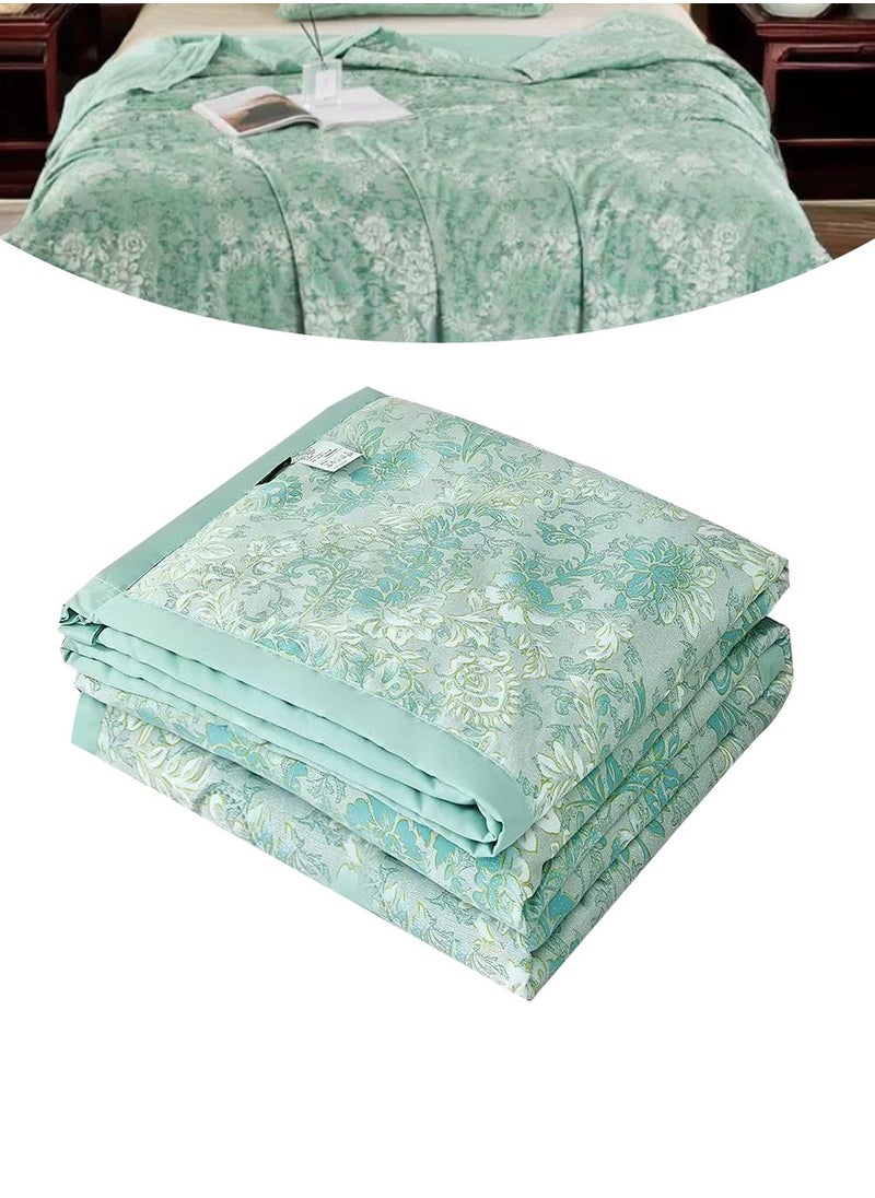Generic Ultra-thin Summer Cotton Air Conditioning Quilt, Summer Cooling Quilt 100% cotton thin quilt, suitable for dormitory, home, office, out of use  - Image 1