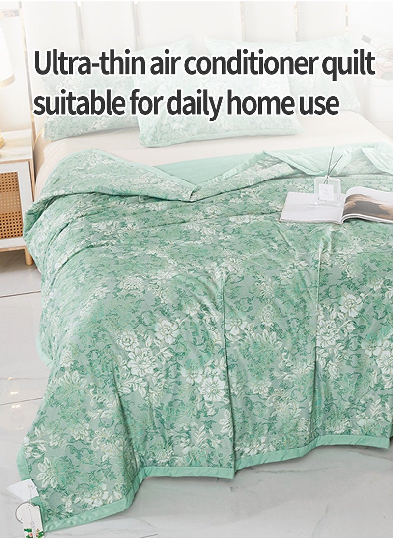 Generic Ultra-thin Summer Cotton Air Conditioning Quilt, Summer Cooling Quilt 100% cotton thin quilt, suitable for dormitory, home, office, out of use  - Image 2