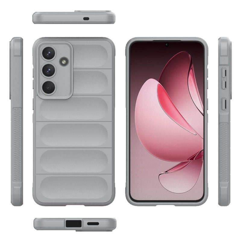 erorex For Samsung Galaxy S25 FE 5G Magic Shield TPU + Flannel Phone Case(Grey) - Image 3