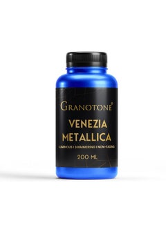 Granotone GRANOTONE Venezia Metallic Acrylic Paint, 200 ML - Extra Sheen, Non-Fading, Indoor/Outdoor, Non-Toxic, Multi-Surface - For Artists, Hobbyists & Kids - Made in India (BLUE)  - Image 1