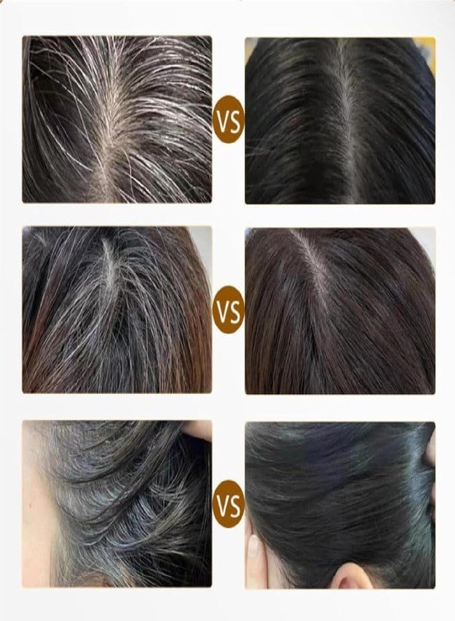 GERIX مشط صبغة الشعر جيريكس 2 في 1، آمن ومقاوم للماء والعرق، يوفر عناية فورية ومثالية بالشعر، مناسب للنساء والرجال، لون شعر كوري سهل الاستخدام، أسود (أسود) - Image 5