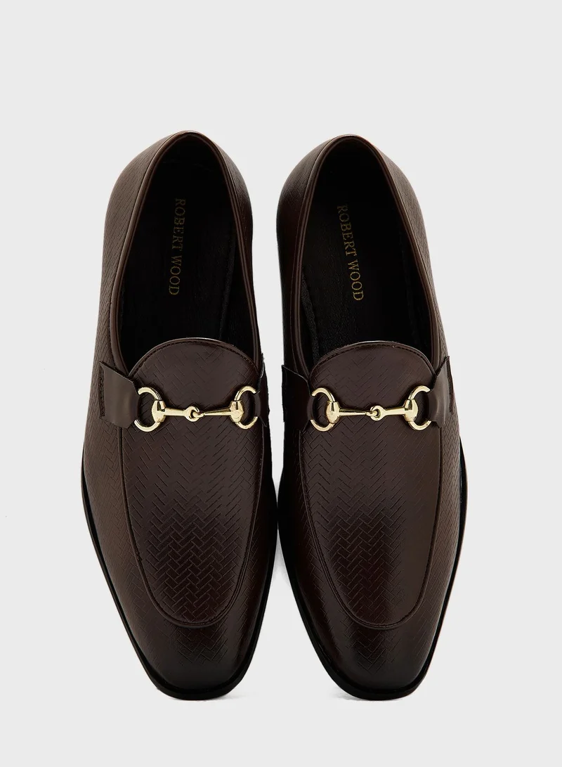 Robert Wood Textured Formal Sli Ons