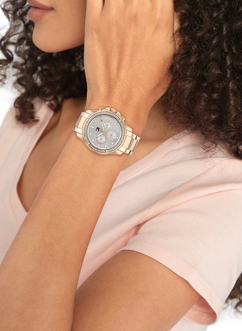 TOMMY HILFIGER Women's Analog Round Shape Stainless Steel Wrist Watch 1782572 - 41 Mm - Image 4