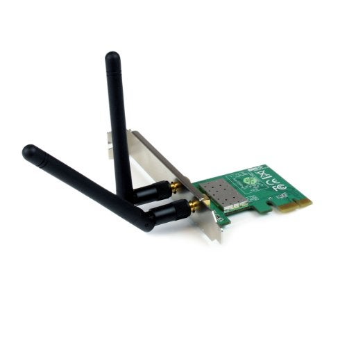StarTech.com PCI Express Wireless N Card - 300 Mbps PCIe 802.11 b/g/n Network Adapter Card - 2T2R 2.2 dBi - PCIe Wireless Desktop Card , TAA (PEX300WN2X2) - Image 1