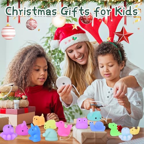 LEEHUR 100PCS Kawaii Squishies, Mochi Squishy Toys for Kids Party Favors, Mini Stress Relief Squishy Fidget Toys for Classroom Prizes for Kids Party Favors Goodie Bags Stuffers with Storage Bag - Image 5