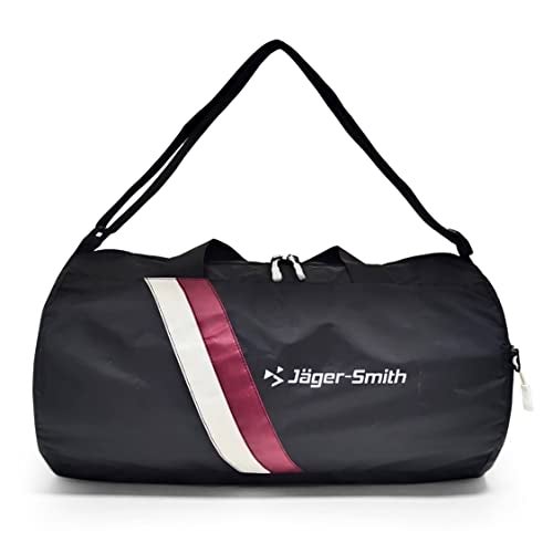 Jager_Smith Jager-Smith GB 600 Multipurpose Gym Bag with Shoe Compartment (Black, White & Maroon) - Image 1