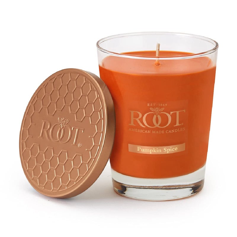 Root Candles Fall Scented Candles Honeycomb Veriglass Premium Handcrafted Beeswax Blend Candle Large Pumpkin Spice