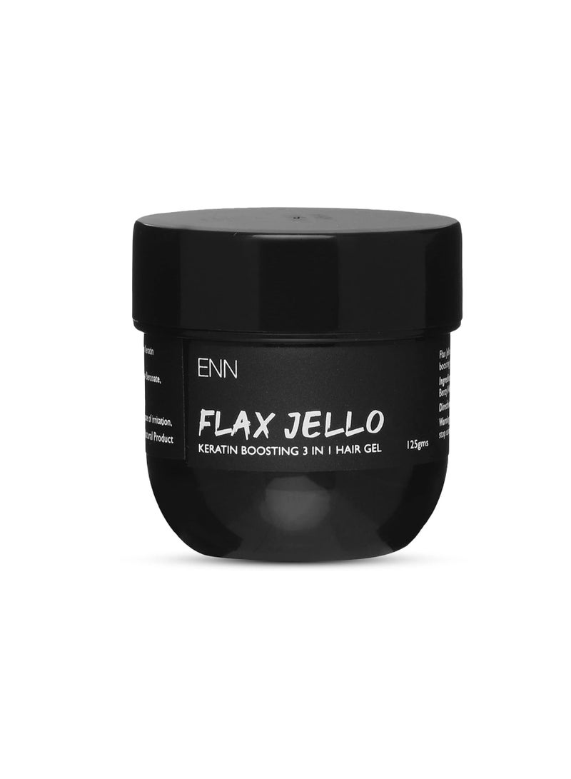 ENN Flax Jello Hair Gel for Frizz Free Hair with Keratin Boosting 3 in 1 Formula for Shiny Hair and Hair Growth  125gm - Image 1