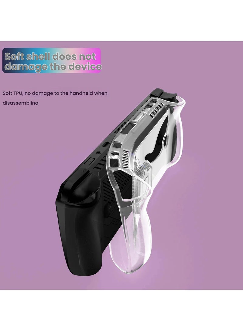 general ASUS ROG Ally X Handheld Exclusive Transparent TPU Protective Case with Holder for your gaming device - Image 3