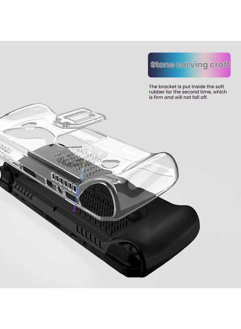 general ASUS ROG Ally X Handheld Exclusive Transparent TPU Protective Case with Holder for your gaming device - Image 4