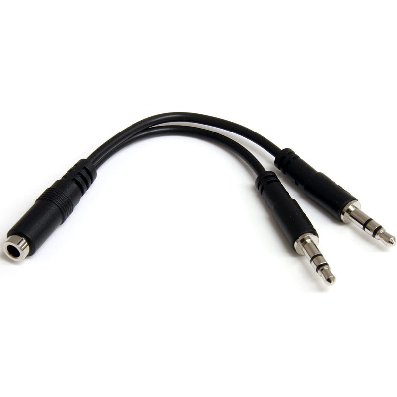 StarTech.com 3.5mm 4 Position to 2x 3 Position 3.5mm Headset Splitter Adapter - F/M - 3.5mm headset Adapter Cable (MUYHSFMM) - Image 5