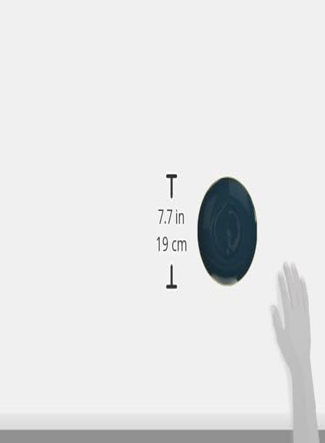 Smarty Had A Party Navy Blue Round Organic Plastic Salad Plates With Gold Rim Design (7.5") - Pack Of 10 - Disposable & Elegant, Perfect for Parties, Weddings & Special Events - Image 5