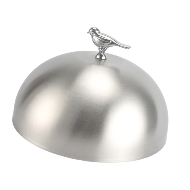Round Stainless Steel Burger Cover Cheese Melter Dome Serving Plate Steaming Cover 24cm - Image 2