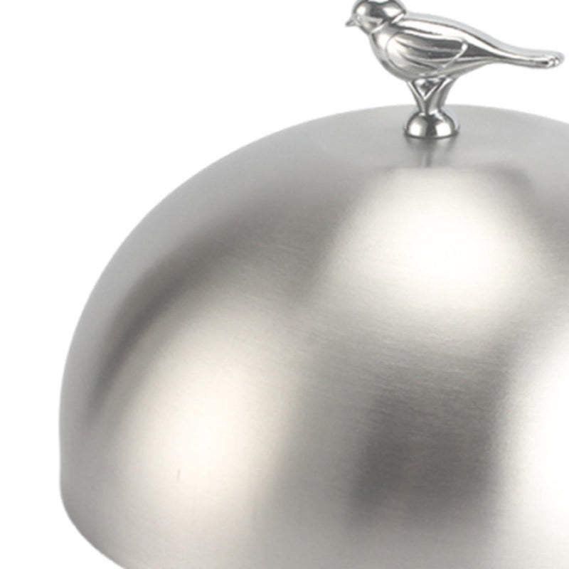 Round Stainless Steel Burger Cover Cheese Melter Dome Serving Plate Steaming Cover 24cm - Image 3
