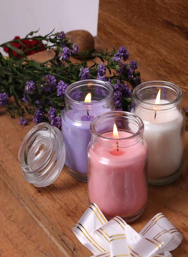 kuber Selection Pack of 3 Pcs 260g Each Premium Highly Fragranced Glass Candle Set (Pack of 3 Pcs) (260g Each) (Rose, Jasmine & Lavender) - Image 2