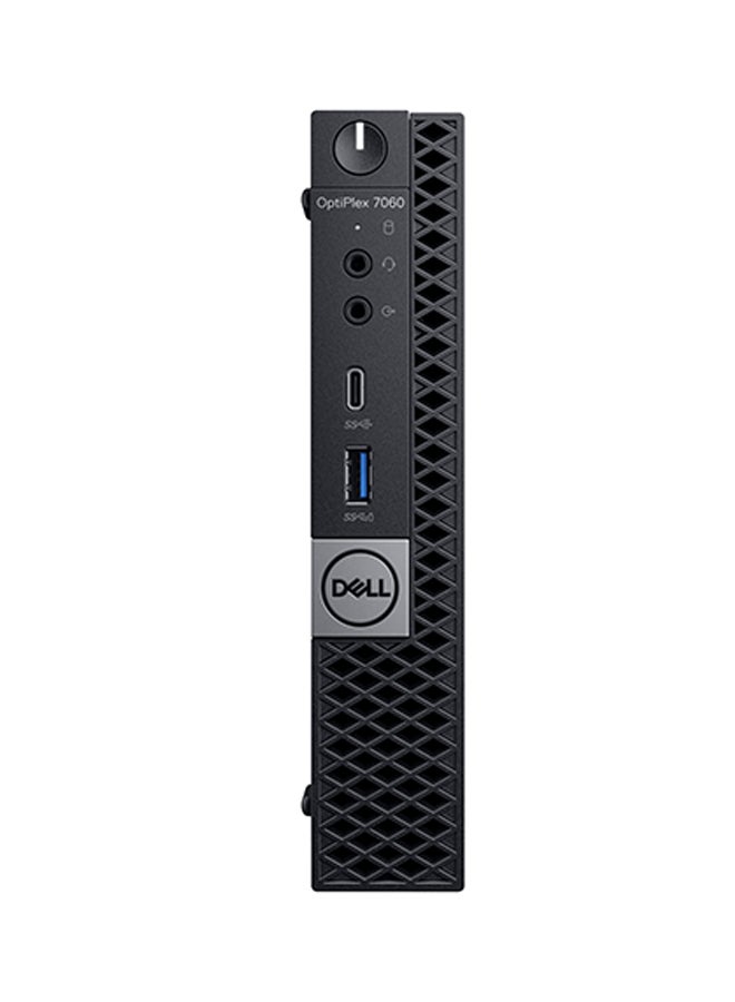 OptiPlex 7060 MFF Desktop With Intel Core i5 8500T Processor/8GB RAM/500GB HDD/Intel UHD Graphics 630 Black