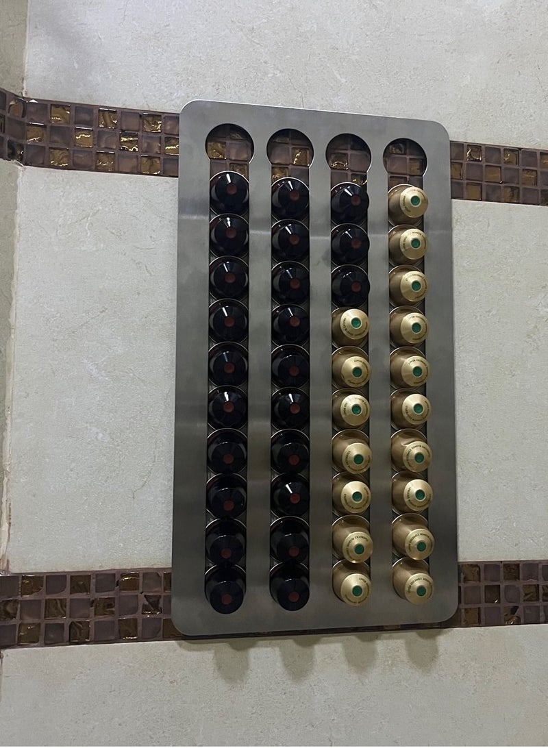 Wall Coffee Pod Holder Organizer for Nespresso Originalline Capsules options color size fixture method  - Image 1