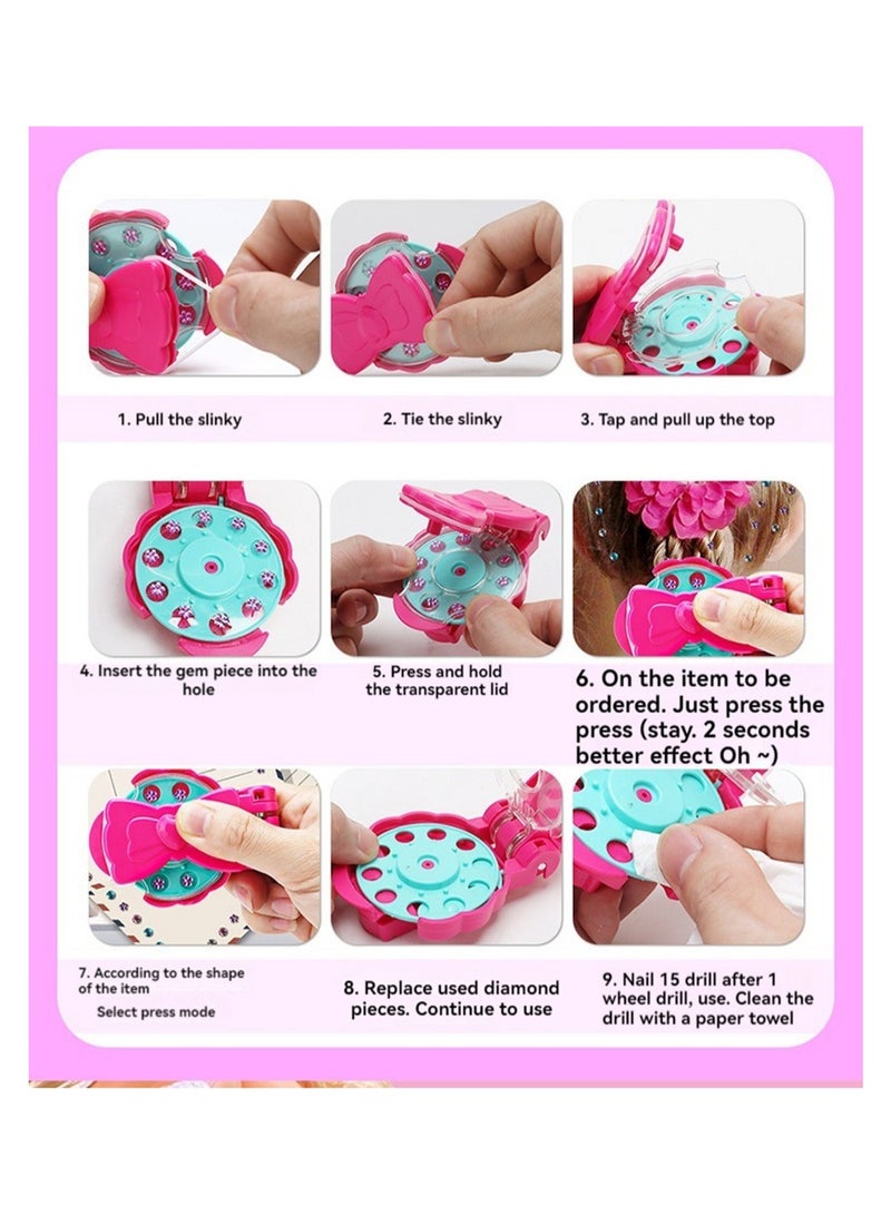 120 Diamond Diy Magic Diamond Shiny Hair Sticker Diamond Toy - Image 4