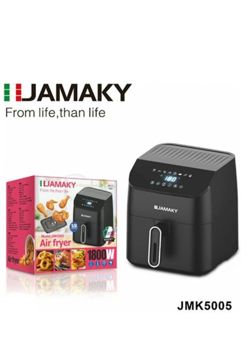جامايكا قلايه هوائيه ديجيتال 1800 وات 5.5 لتر من جاماكي JMK 5005  - Image 2