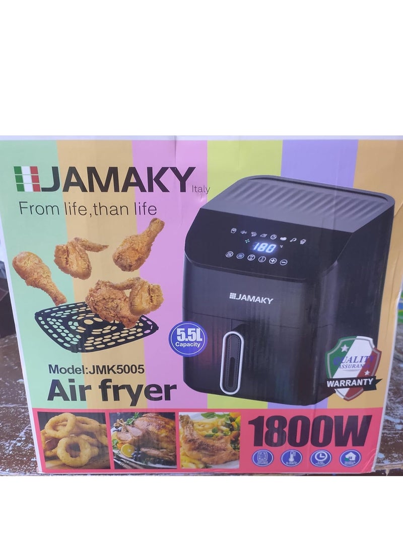 جامايكا قلايه هوائيه ديجيتال 1800 وات 5.5 لتر من جاماكي JMK 5005  - Image 4