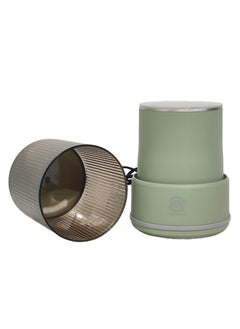 HTH 500ml Multifunction Electric Grinder Double Wall Protection Fine Grinding Machine 300W Power Motor Stainless Steel Double Blade Mixer Grinder Multipurpose Use Airtight Spice and Coffee Beans Grinder 13x13x21 cm  - Image 5