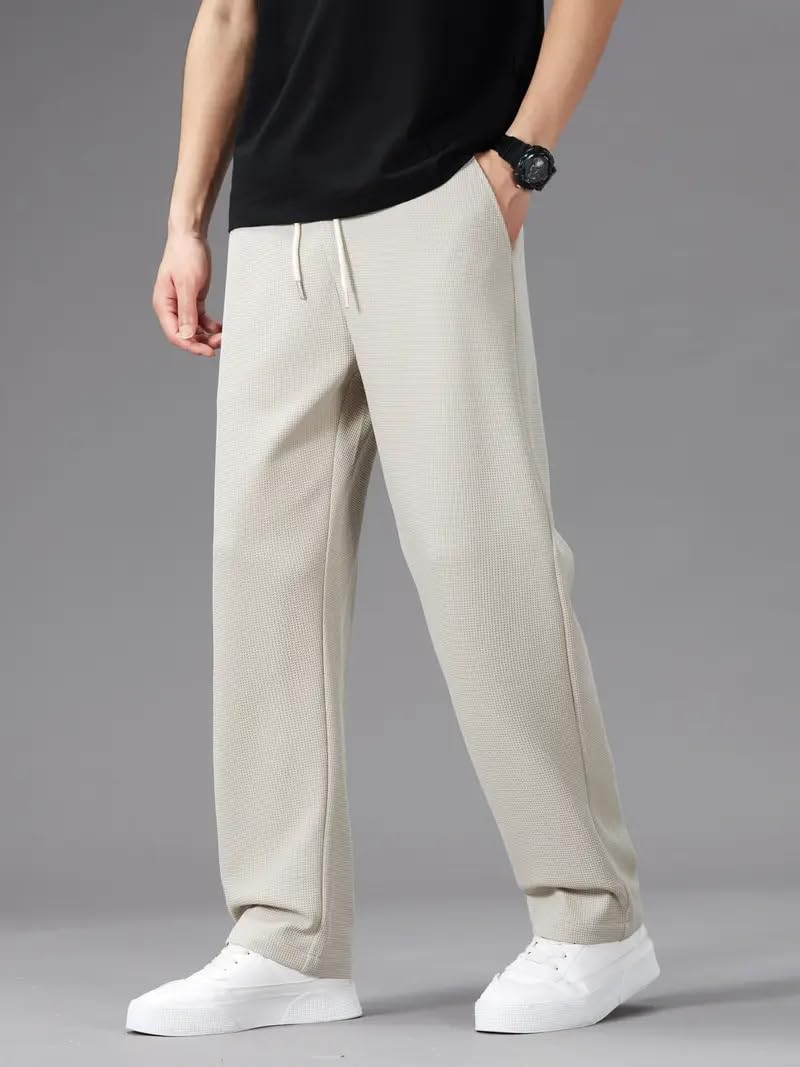 JVX Trouser for Men || Casual Trouser || Track Pant for Men || Trackpants || Mens Track Pant (TROUSER-03) (in, Numeric, 36, Cream) - Image 3