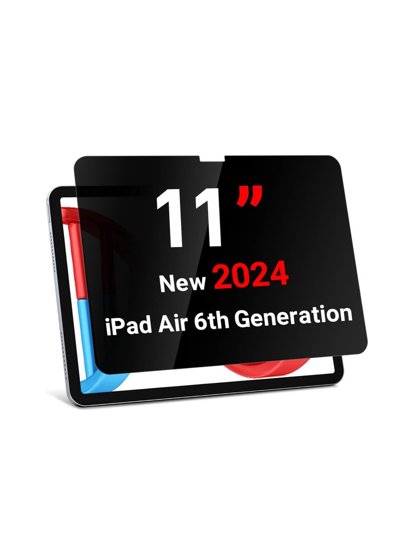 1Pack Upgrade Privacy Screen Protector for Apple iPad Air 11 inch M2 2024/ iPad Air 11 inch M3 2025 ,Fully Removable Anti Spy Glare Blue Light Filter, High Sensitive/Bubble Free/Detachable - Image 1
