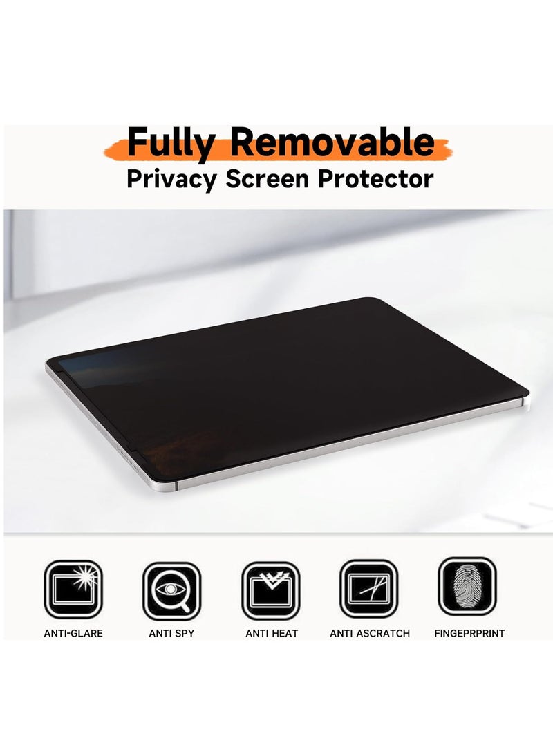 1Pack Upgrade Privacy Screen Protector for Apple iPad Air 11 inch M2 2024/ iPad Air 11 inch M3 2025 ,Fully Removable Anti Spy Glare Blue Light Filter, High Sensitive/Bubble Free/Detachable - Image 3
