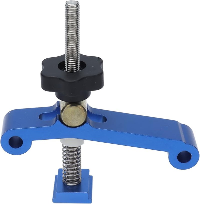 مجموعة مشابك جهاز التوجيه CNC الثقيلة باللون الأزرق، مسمار 8 مم، نطاق تثبيت 100 مم لأعمال النجارة والطحن المعدني - Image 1