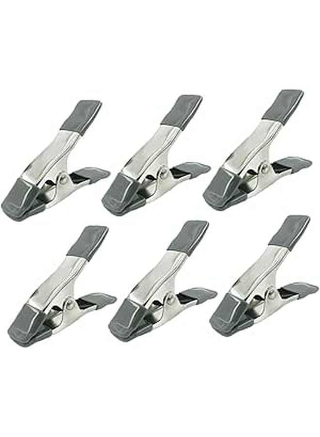 6 Pcs Heavy Duty Backdrop Stand Clips Sturdy Spring Clamps for Canvas Photography - Image 1
