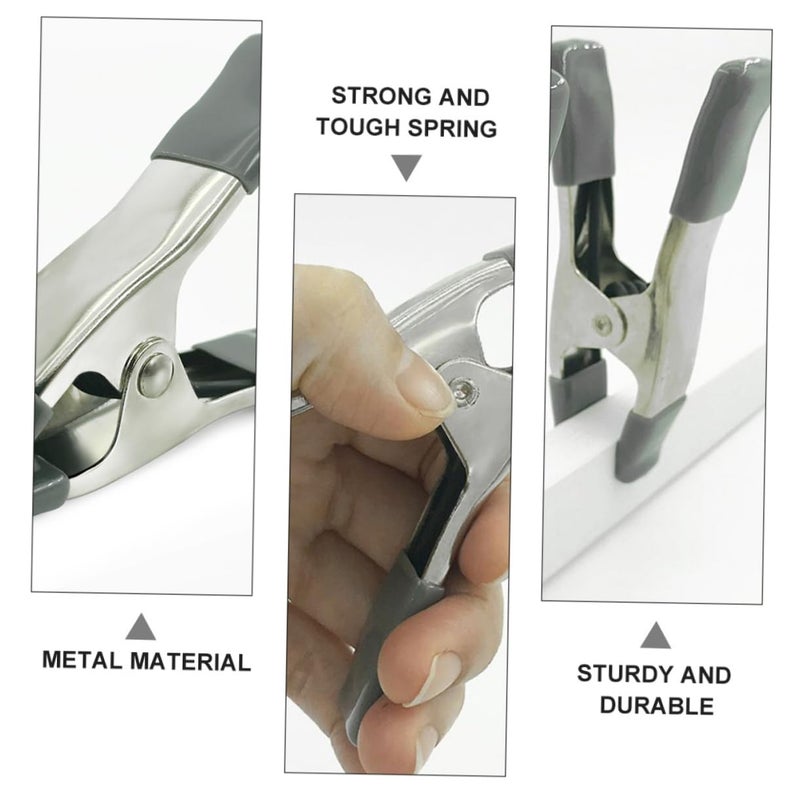6 Pcs Heavy Duty Backdrop Stand Clips Sturdy Spring Clamps for Canvas Photography - Image 4