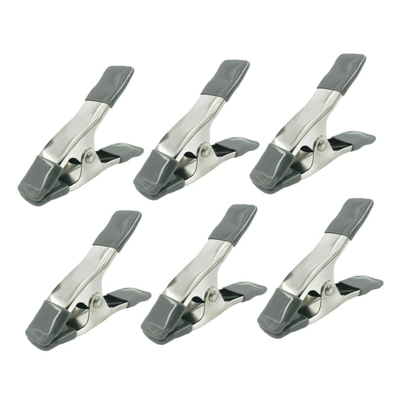 6 Pcs Heavy Duty Backdrop Stand Clips Sturdy Spring Clamps for Canvas Photography - Image 2