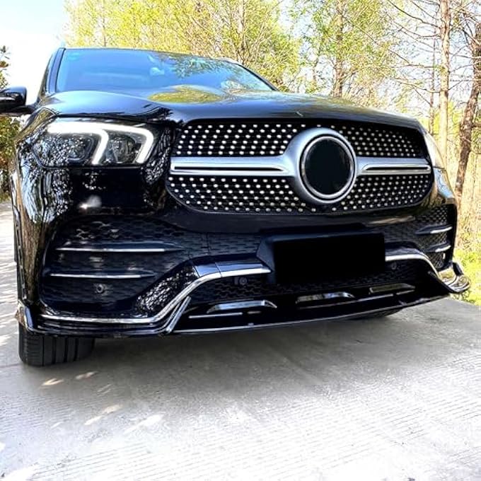 FINMOKAL Glossy Black Front Bumper Lip Spoiler Splitter Body Kit Compatible with Benz GLE Klasse W167 C167 GLE350 GLE450 GLE53 AMG 2020-2023 - Image 5