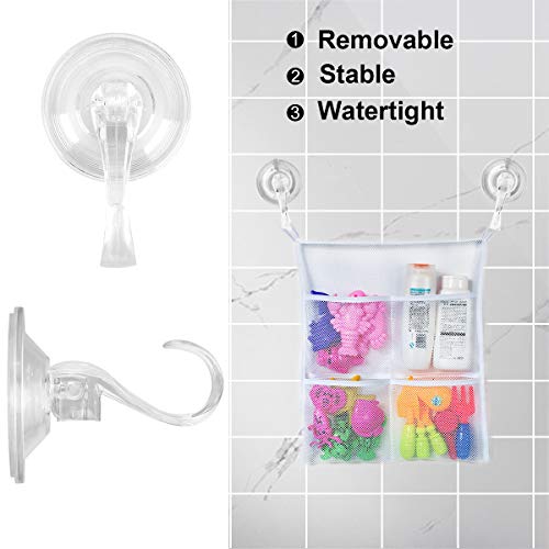 GameXcel 2PCS Wreath Hanger, Suction Cup Hooks with Key Lock, Heavy Duty Vacuum Wall Window Shower Suction Cup Hook and Wreath Hanger for Front Door, Wreath Holders, Plastic Hook Cup Holds up to 22 Lbs - Image 3