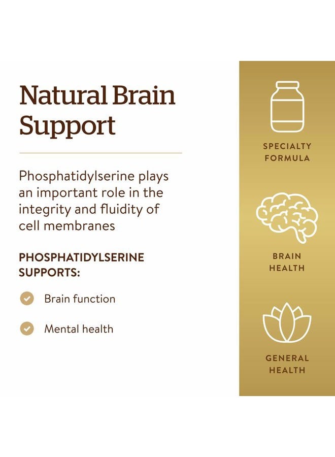 Pili Solgar Phosphatidyl-Serine 200 mg, 60 Softgels - Premium Brain Health Supplement, Supports a Healthy Mind & Cognitive Function - Gluten Free, Dairy Free - 60 Servings - Image 3