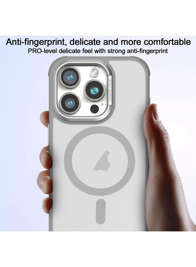 S-TOP Case For iPhone 13 Pro Hardware Side Cooling Skin Feel Frosted Metal Lens Frame MagSafe Phone Case - Image 5