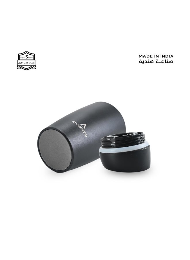 Atlasware A cup (mug) suitable for all drinks, with a capacity of 300ml. It keeps cold for 12 hours and hot for 6 hours, Black  - Image 4