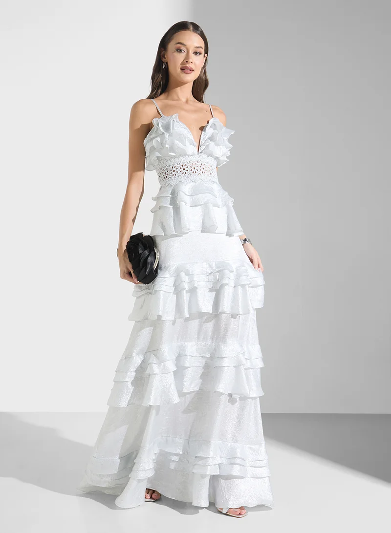 True Decadence Tiered Ruffle Dress