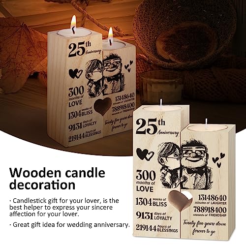 Einanmut 25th Anniversary Wedding Gifts for Couple,25 Years for Wife Husband, Silver Wedding Gifts for Her Him Couples, Decoration - Image 5
