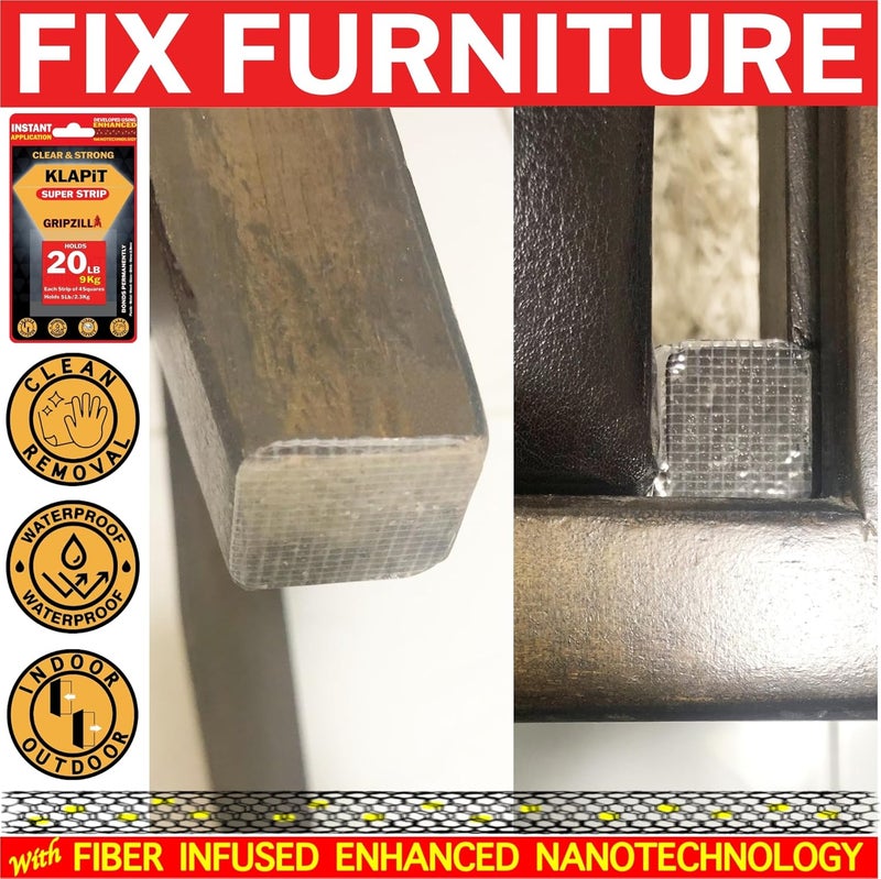 KLAPiT SUPER STRIP GRIPZILLA - Heavy Duty Double Sided Nano Mounting Tape - Image 5