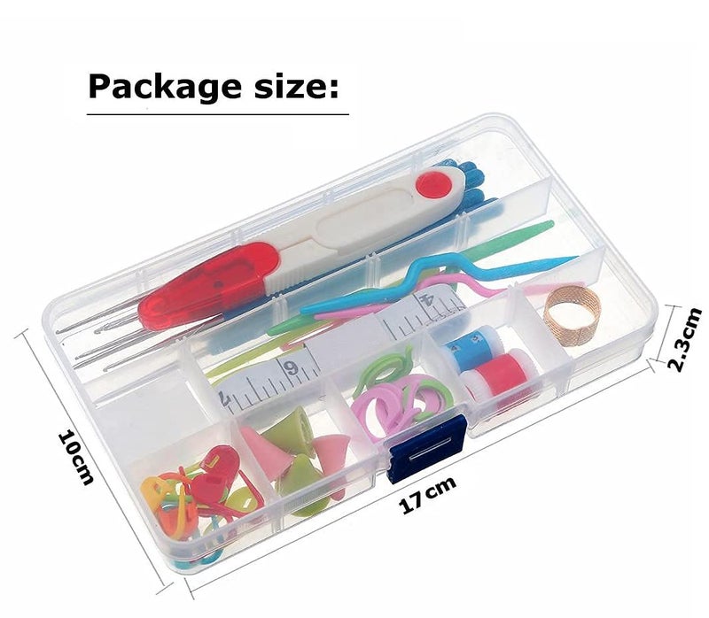 DUOMI Qzep Crochet Set 53 Pcs Sewing Knitting Needle Hook SetSewing Knitting Needle Kit with 16pcs Soft Grip Handles Hooks 06mm6mm 1 Scissor 1 Tape Measure 3 Tapestry for Hand Knitted - Image 5