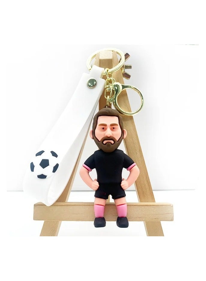 Compact & Cool: Silicone Football Jersey Keychain  - Image 2