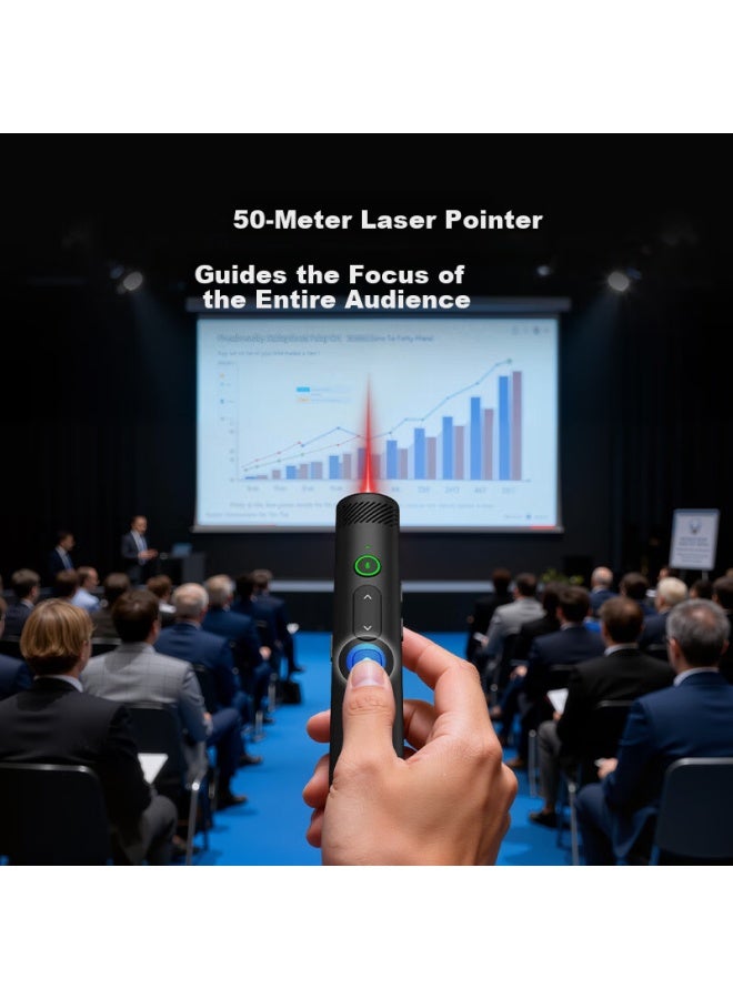 Takstar Hm-500w Wireless Handheld Microphone With Integrated Receiver And Ppt Page Turner Compatible With Portable Amplifier Teacher Training Microphone - Image 2