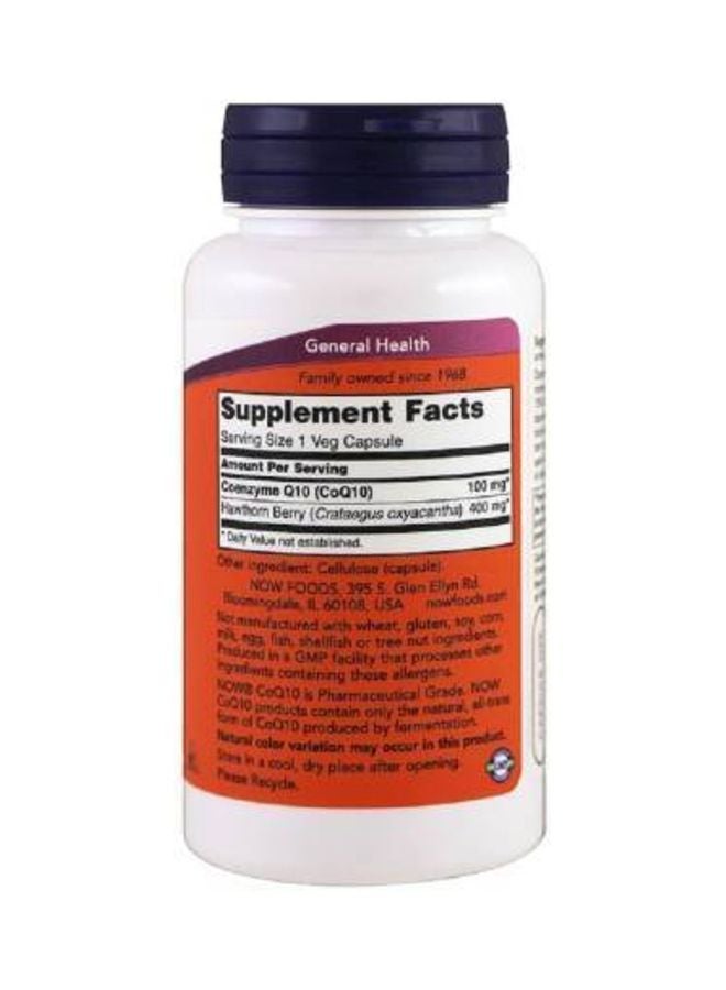 Now Foods CoQ10 100mg Dietary Supplement- 90 Veg Capsules - Image 2