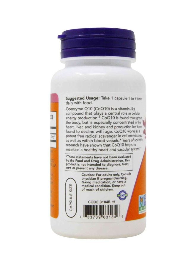 Now Foods CoQ10 100mg Dietary Supplement- 90 Veg Capsules - Image 3