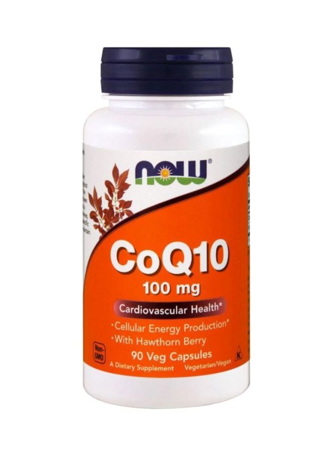 Now Foods CoQ10 100mg Dietary Supplement- 90 Veg Capsules - Image 1